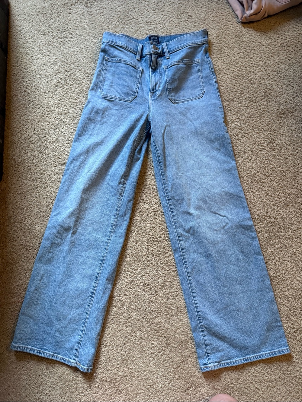 J. Crew Light Blue Wide-Leg Denim Jeans
